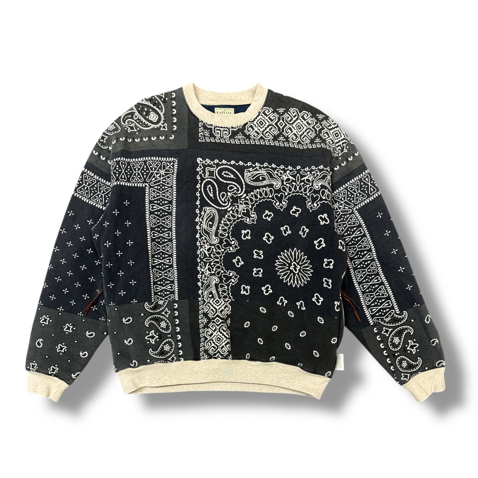 KAPITAL キャピタル バンダナ キルティング切り替え トレーナー 美品