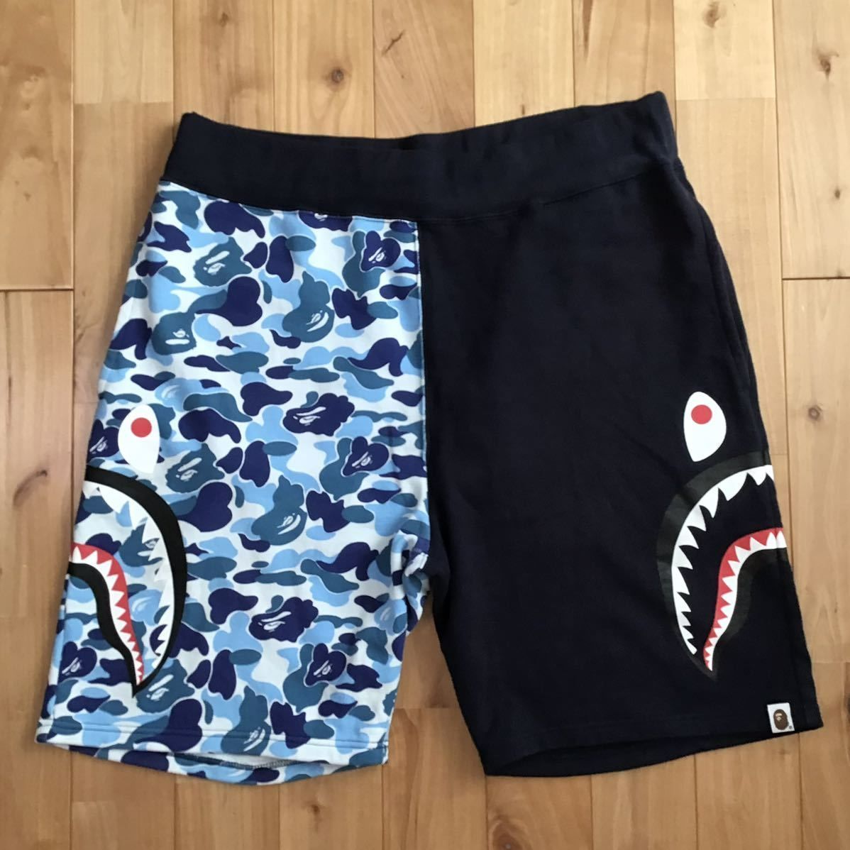 低価送料無料bape ハーフパンツ タイガーシャーク カモ柄 ショートパンツ