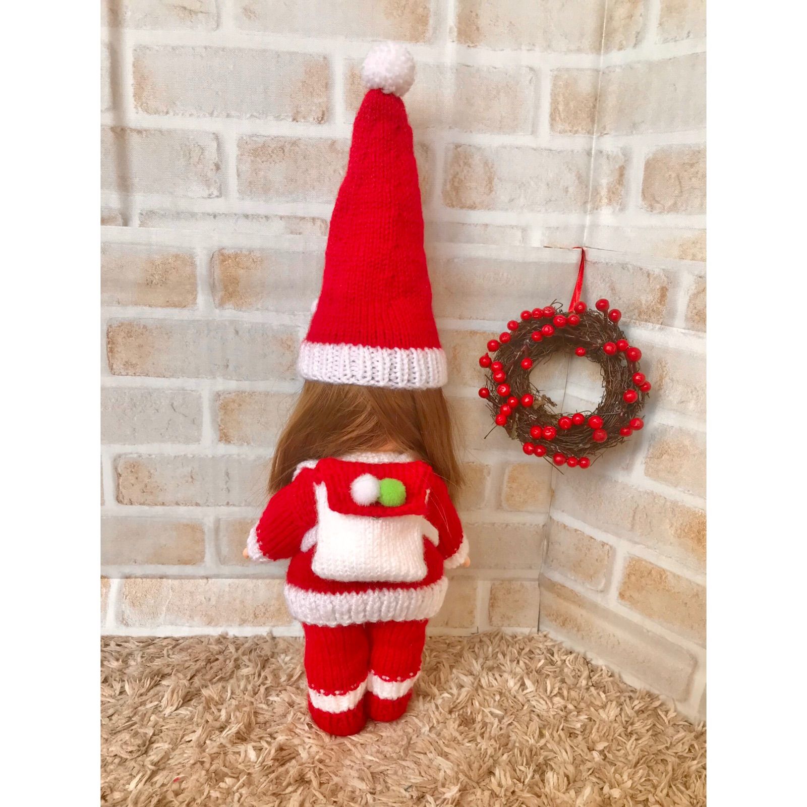 クリスマス　飾り物　トンガリ帽子のノッポサンタさん クリスマス 飾り物 トンガリ帽子のサンタさん