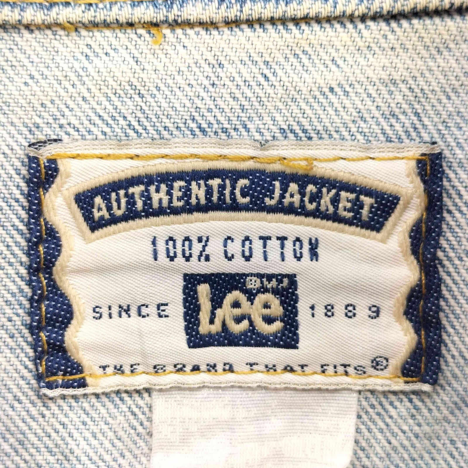 リー Lee 90S AUTHENTIC DENIM JACKET ワッペンリメイク ハーレー 