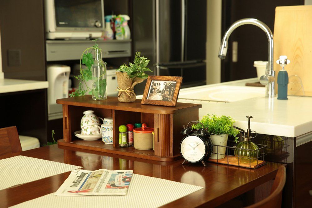 オスマック OSMAC 収納庫 幅60cm 完成品 調味料入れ キッチン収納 食器棚 カウンター上 軽量 竹製 ダークブラウン KTX-60DB