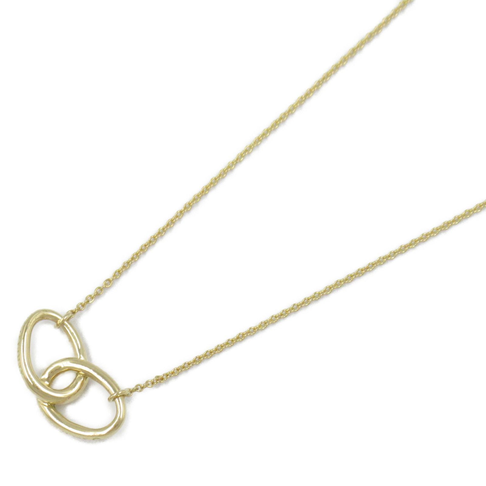 ティファニー TIFFANY＆CO ネックレス ダブルループ ネックレス 首回り40cm K18 イエローゴールド ダブルループ ネックレス レディース Used A