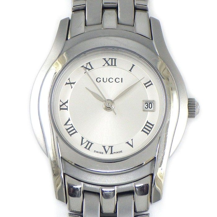 グッチ GUCCI 腕時計 Gクラス 5500L ローマンインデックス シルバー  