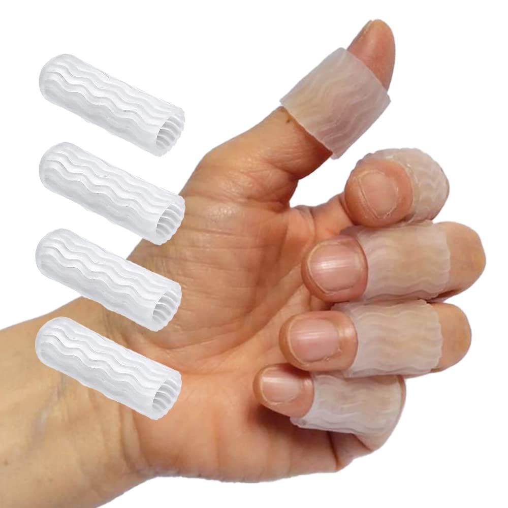 指サポーター シリコン 4個セット ヘバーデン結節 指関節
