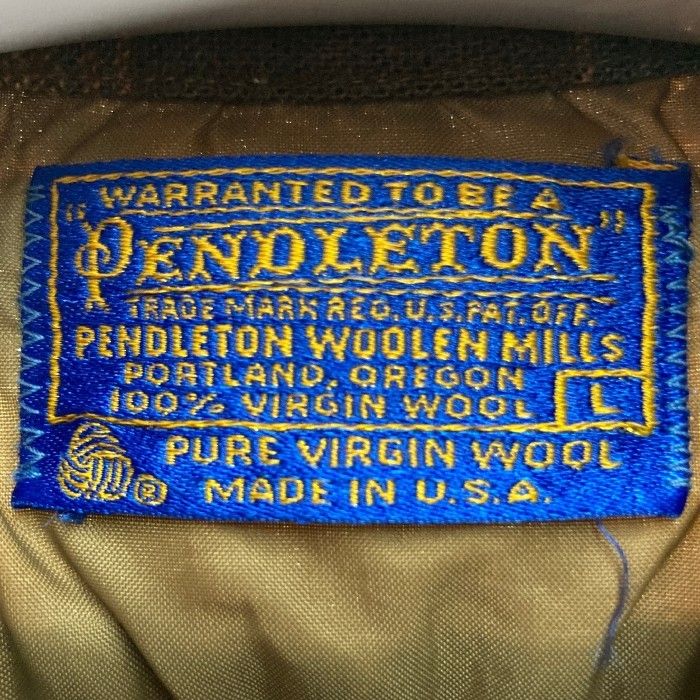 ★PENDLETON ペンドルトン ネルシャツ チェック ブラウン系 sizeL