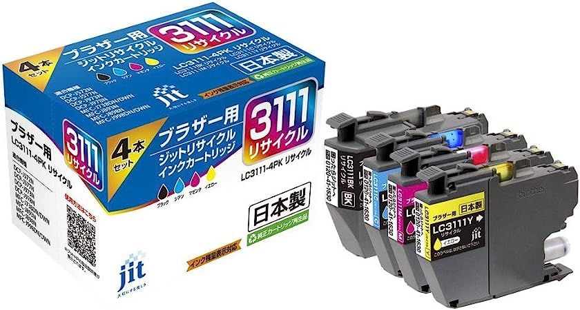 通常 4色パック ジット ブラザー(brother) LC3111-4PK 対応 4色セット