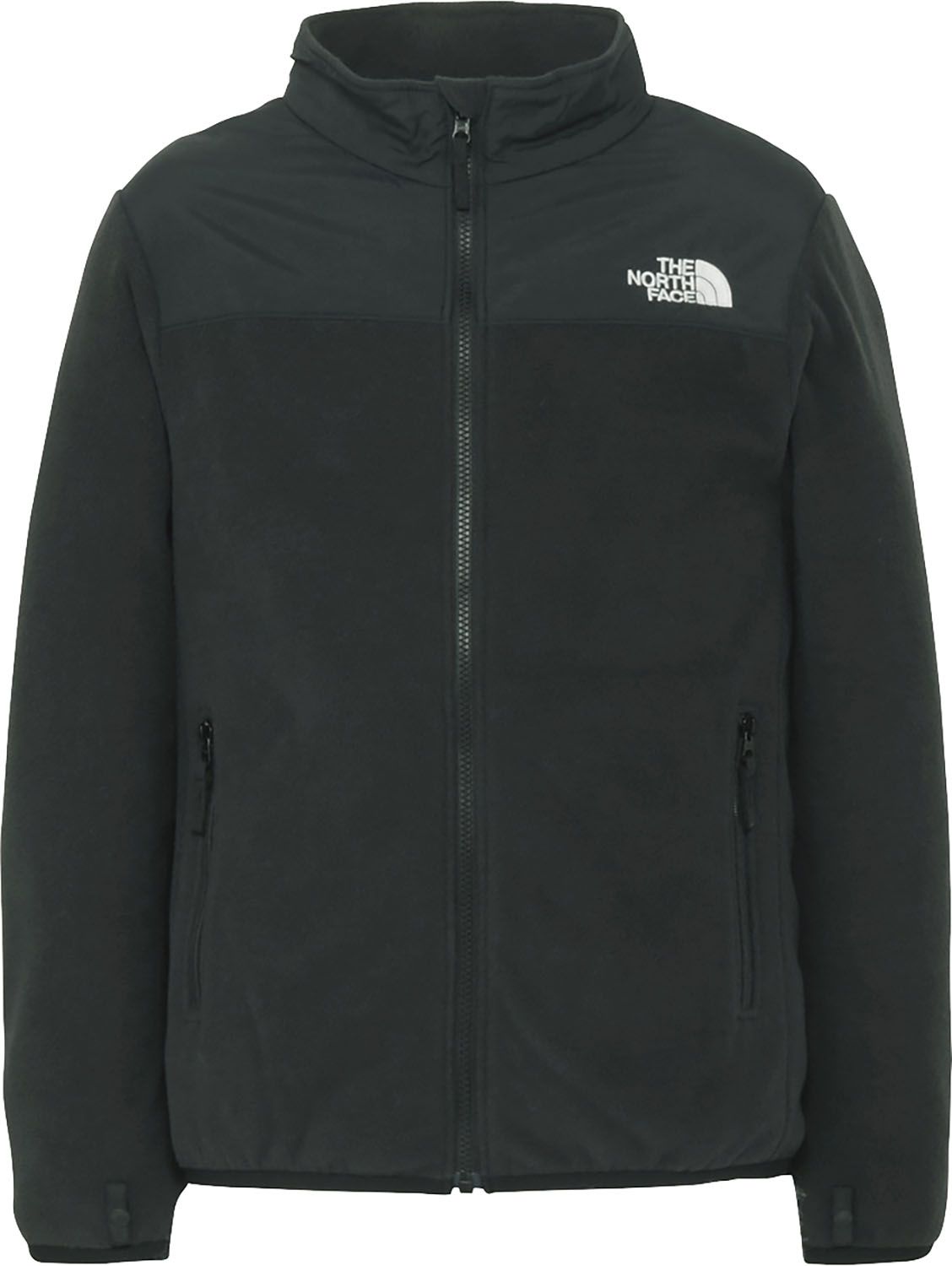 ザ ノース フェイス THE NORTH FACE アウトドア キッズ ジップインマウンテンバーサマイクロジャケット ジュニア 子供 フリース アウター 上着 保温 軽量 秋 冬 防寒着 普段着 キャンプ ロゴ刺繍入り NAJ72503 K ブラック