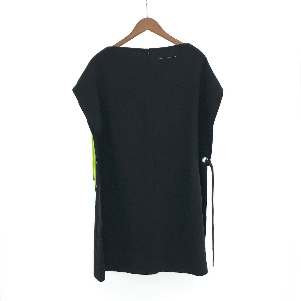 mm6 mm6 エムエムシックス ワンピース サイズ 38 変形 紐付き リングデザイン 無地 S52CT0097 ブラック レディース 240001158468