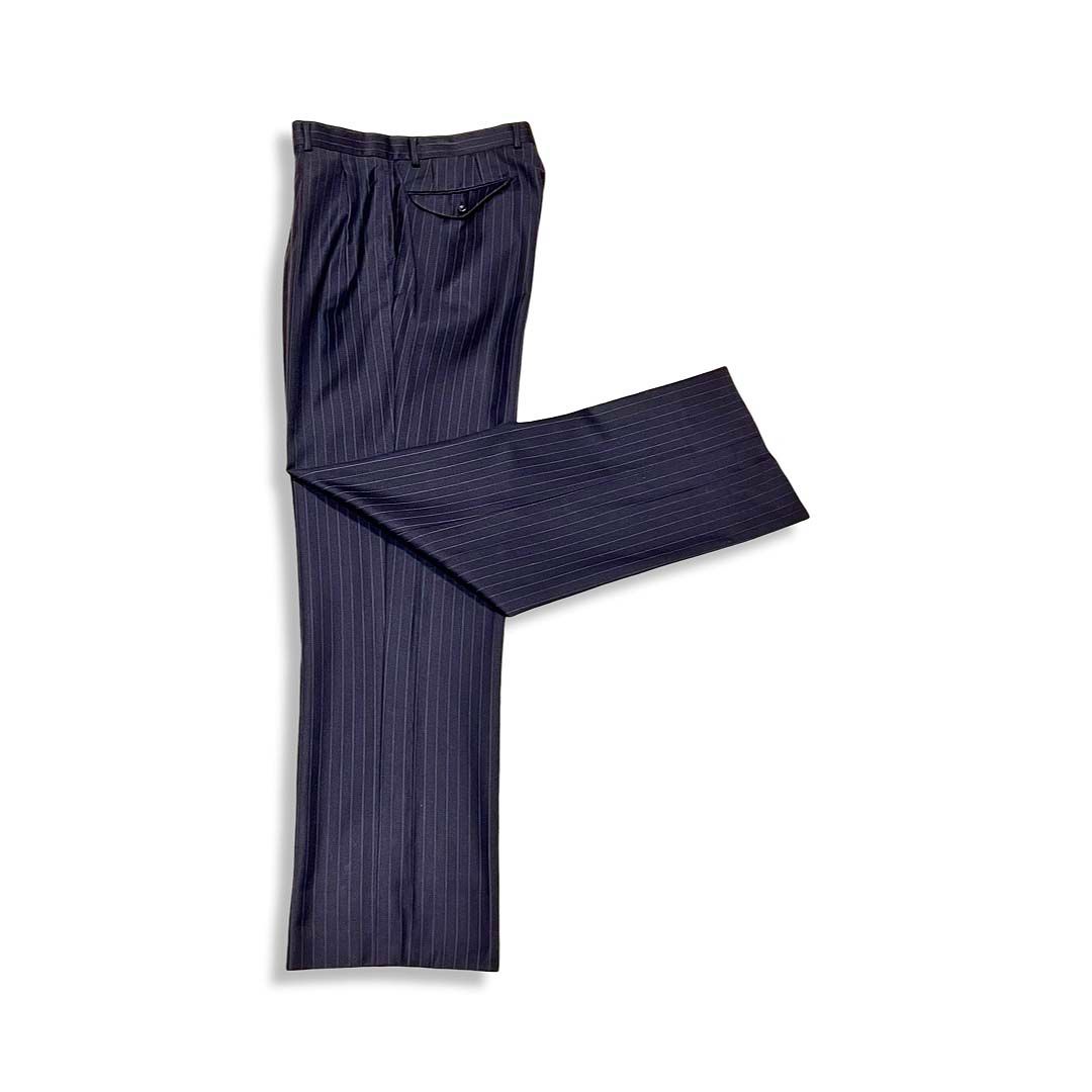 BURBERRY バーバリー ストライプ柄 2B シングル ジャケット スーツ ネイビー メンズ 正規品 BURBERRY バーバリー ストライプ柄 2B シングル ジャケット スーツ