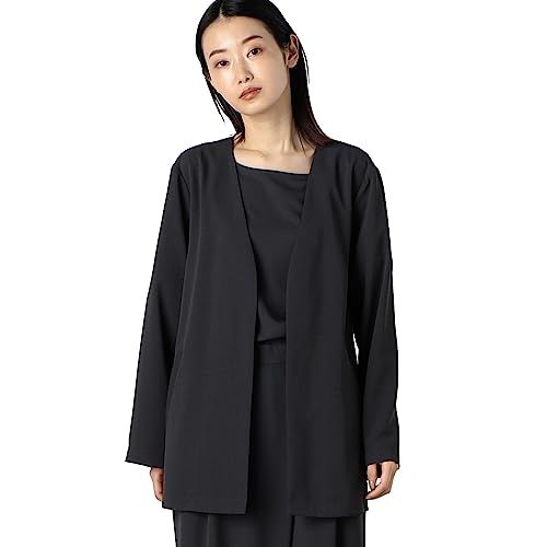 コムサイズム UVカット 吸水速乾 接触冷感 kireri 着流しジャケット 12-09GC15-203 M チャコール