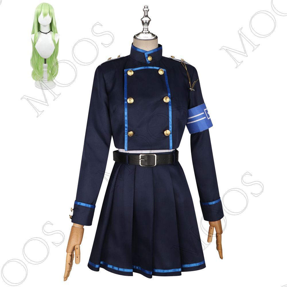 橘ヒカリ-制服セット＋ウイッグ 鉄道学園 双子 制服 コスチューム 変身 変装 ハロウィン クリスマス イベント ステージ服 忘年会 学園祭 文化祭 撮影会 遊園会 変身 誕生日 プレゼント