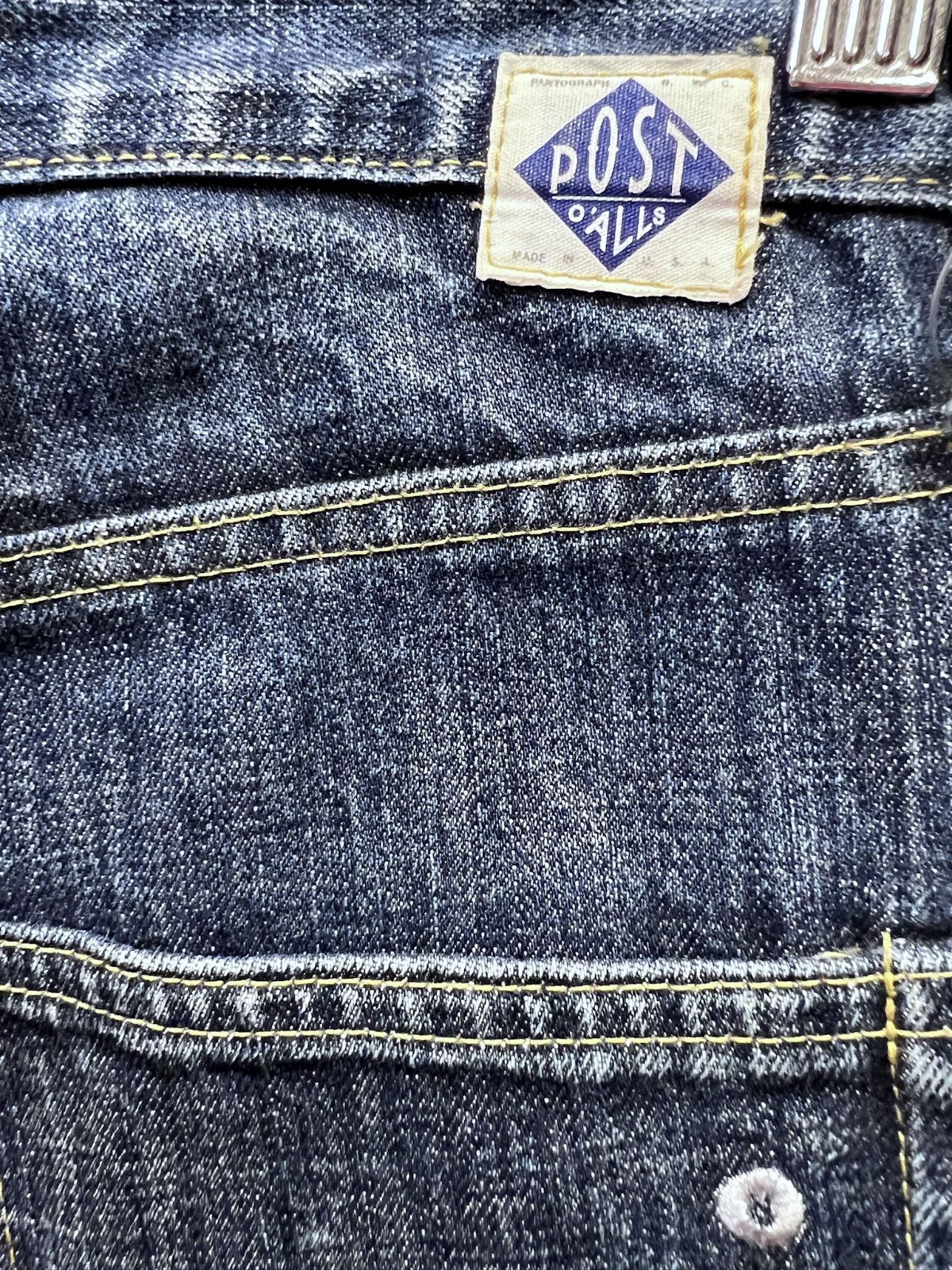 USA製 ポストオーバーオールズ セルビッチ デニム ジーンズ W80
