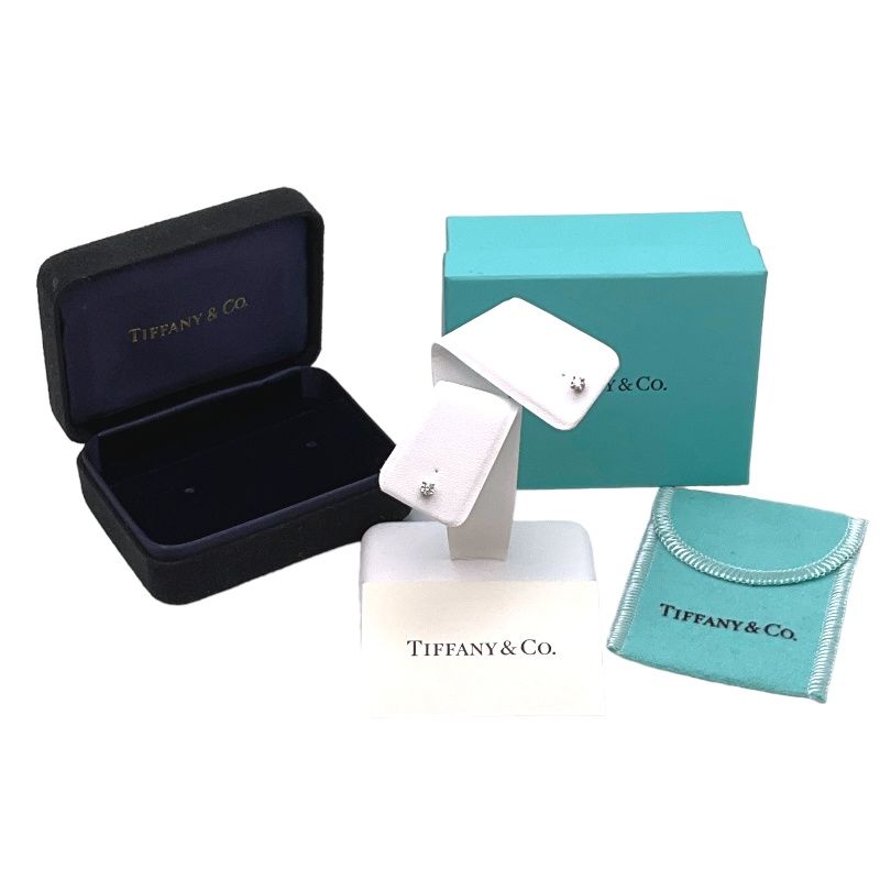 ティファニー TIFFANY＆CO ソリティア ダイヤ ピアス Pt950 Pt950