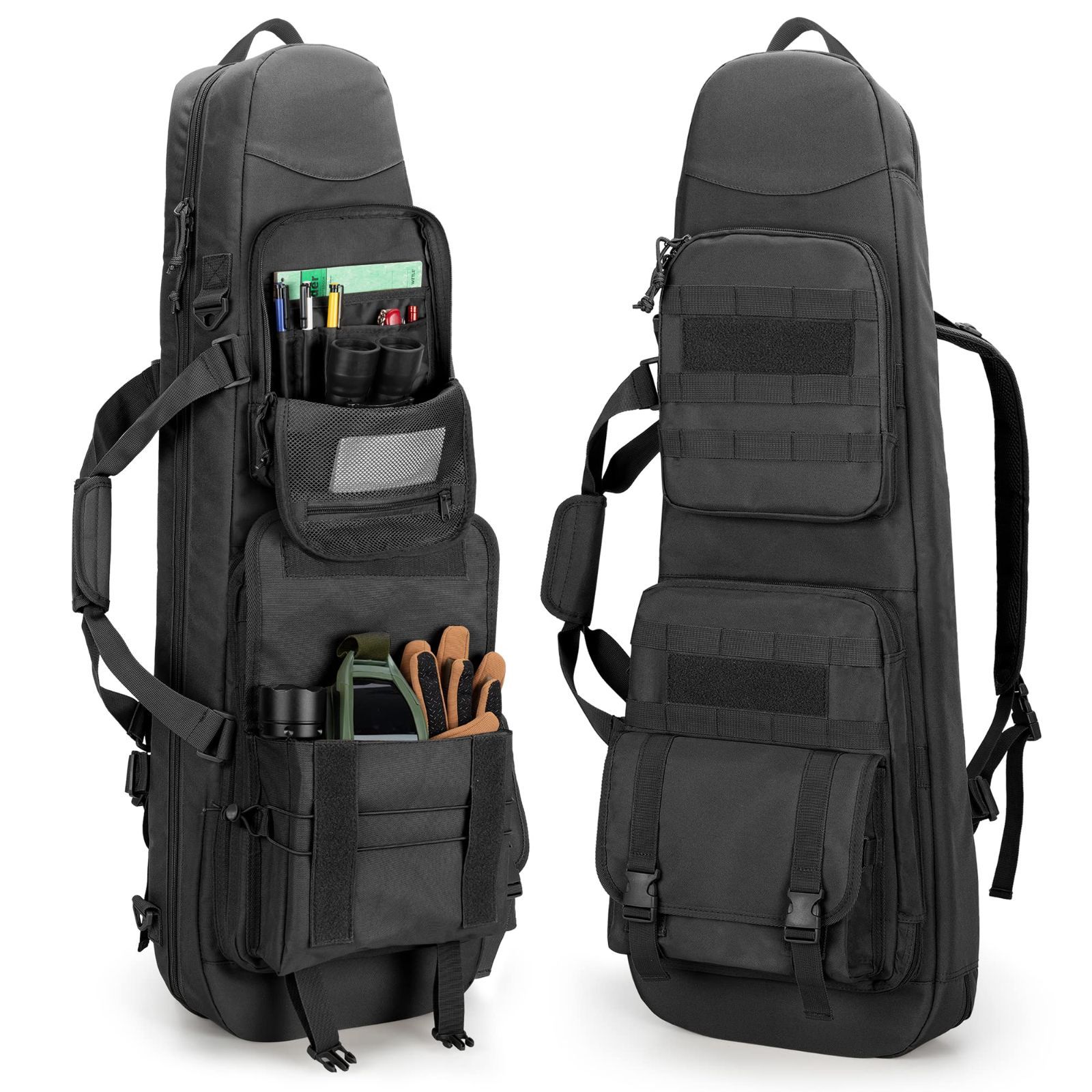 DSLEAF ガンケース 36インチ/90cm対応 ブラック 新品 DSLEAF ガンケース 2丁収納 36インチ/90cm対応 ガンバッグ