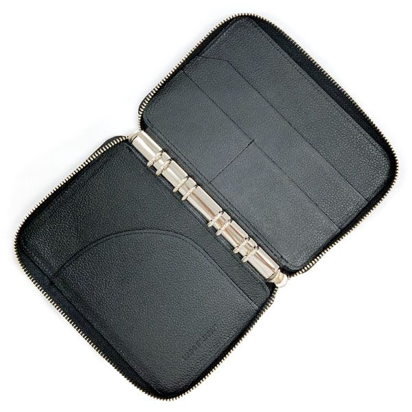 ハタケヤマ HATAKEYAMA 一般用 スコアブック プロスカウト コーチ使用者多数 手帳型革製 レフィル付 ブラック