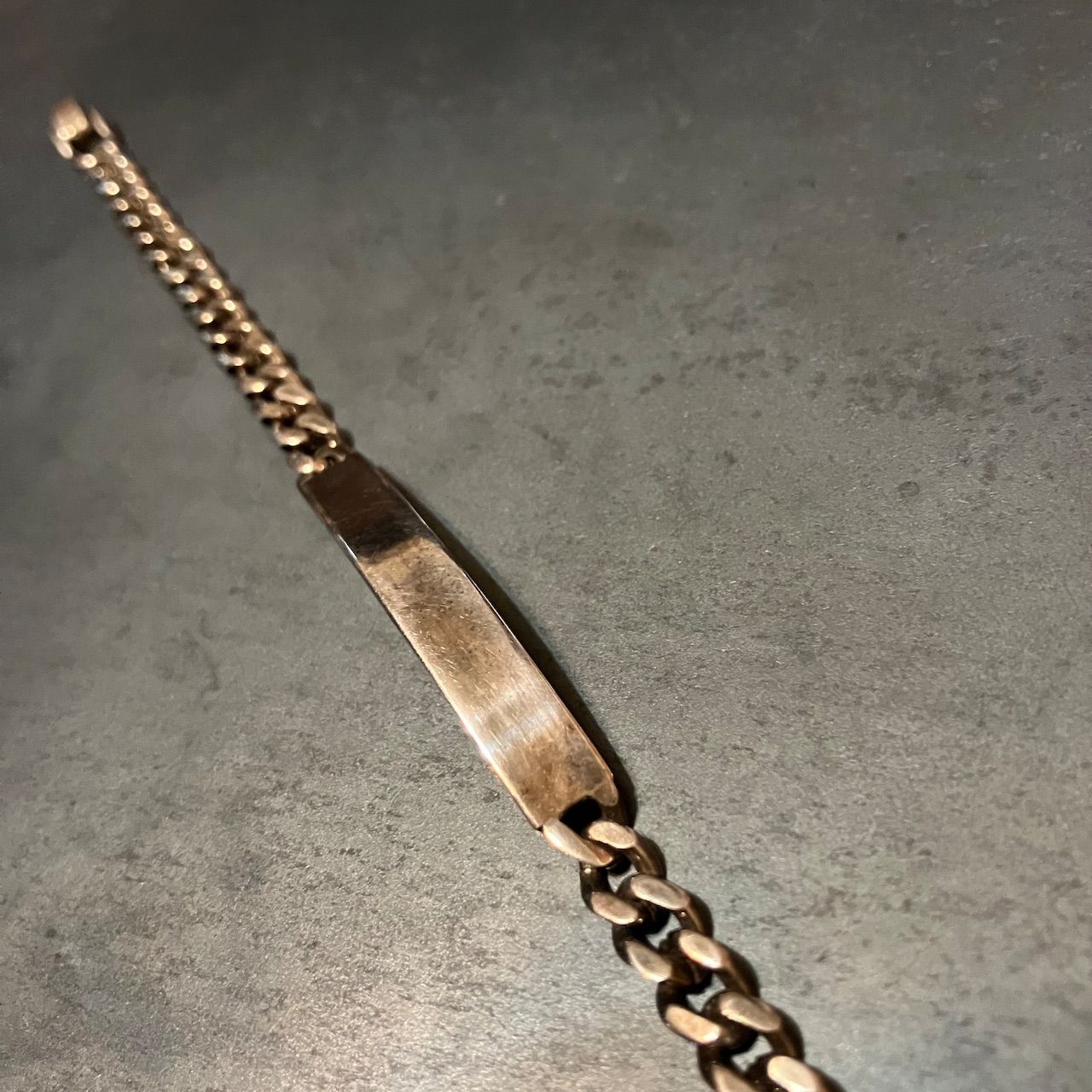 SILVER925 ID PLATE CHAIN BRACELET/シルバー/ブレスレット
