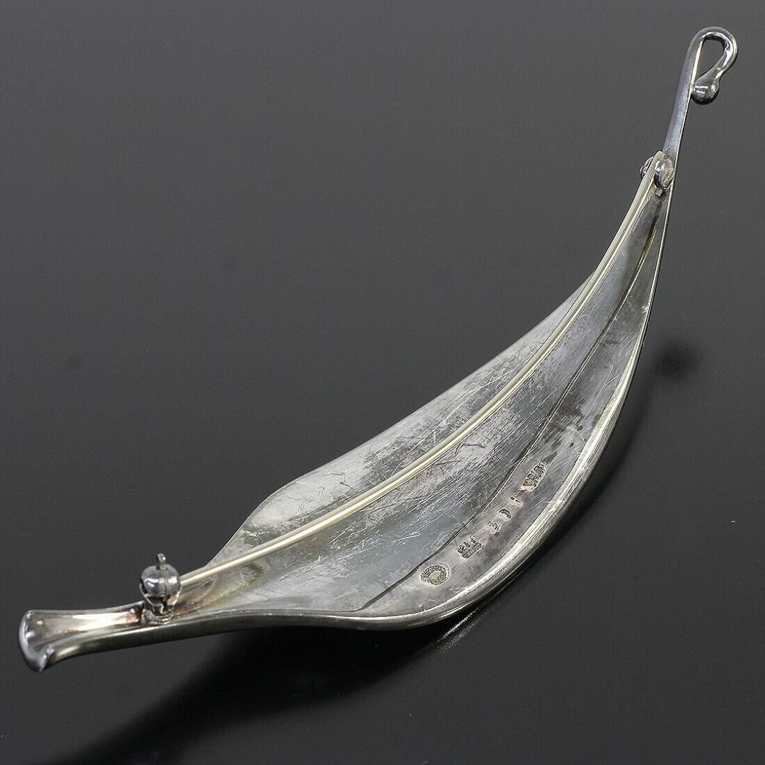 ジョージジェンセン 391 リーフ ブローチ GEORG JENSEN 2