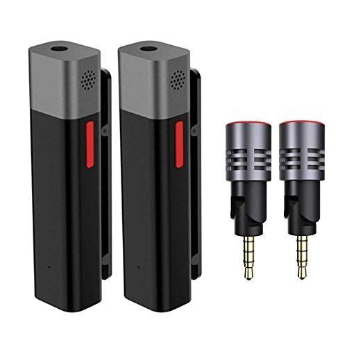 smbk2+mic2 SabineTek SmartMike+ 充電式ワイヤレスBluetoothマイク（黒2枚）- SmartMike+専用単一指向性マイク（2枚）+サウンドピックアップ品質を向上 アクティブノイズリダクション機能付き