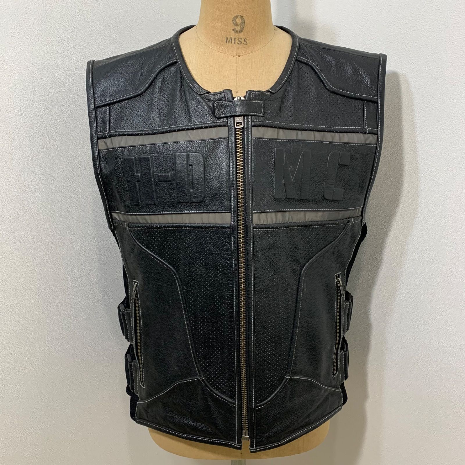 HARLEY DAVIDSON ハーレーダビッドソン レザー ベスト 中古 【公式通販】