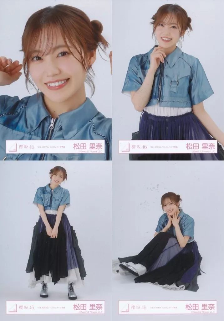 8/17まで出品　櫻坂46 松田里奈　直筆サイン　生写真　3rd アニラ衣装ヨリ 8/17まで出品櫻坂46 松田里奈直筆サイン生写真3rd アニラ衣装ヨリ