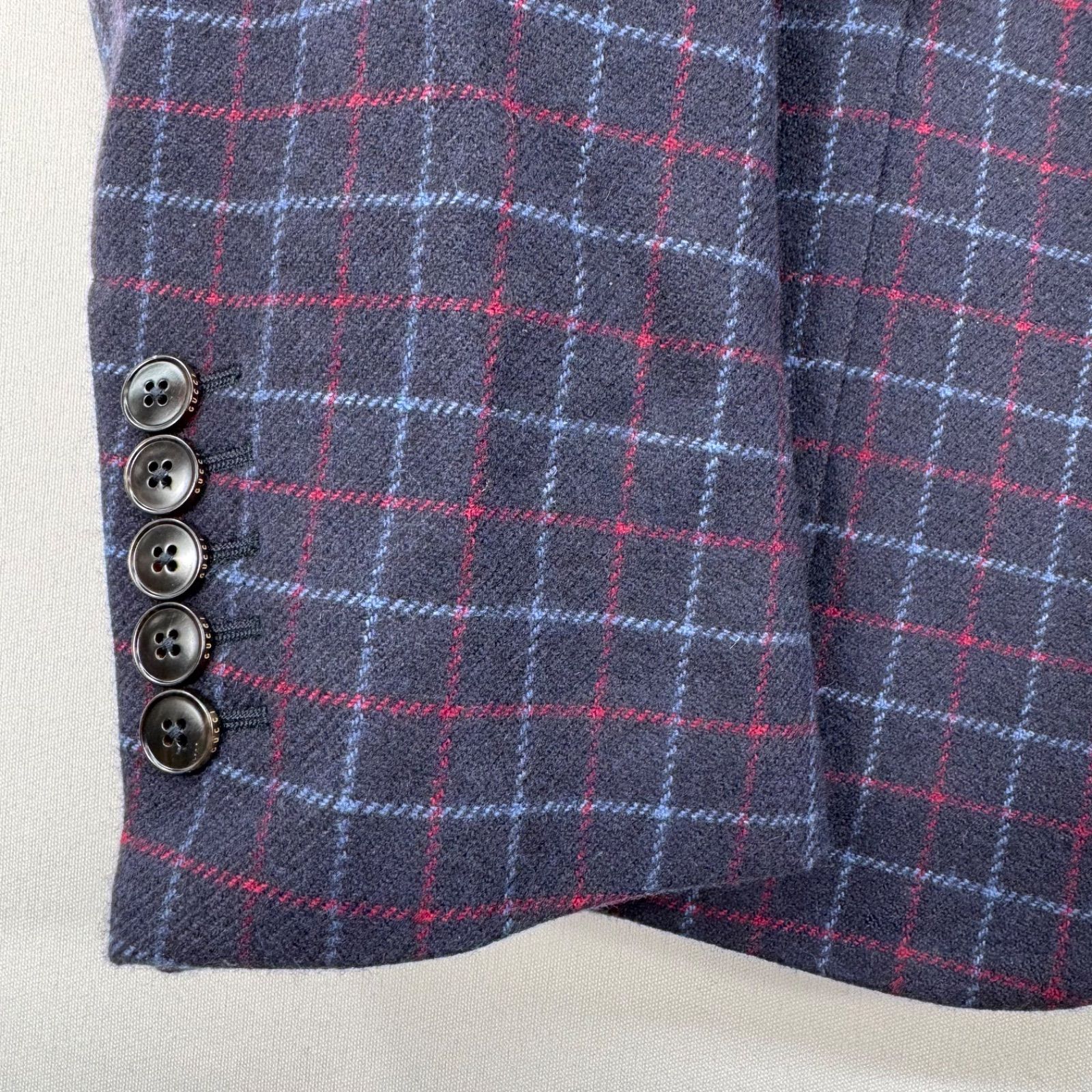 GUCCI グッチ 高級生地 カシミア ジャケット スーツ テーラード 2B