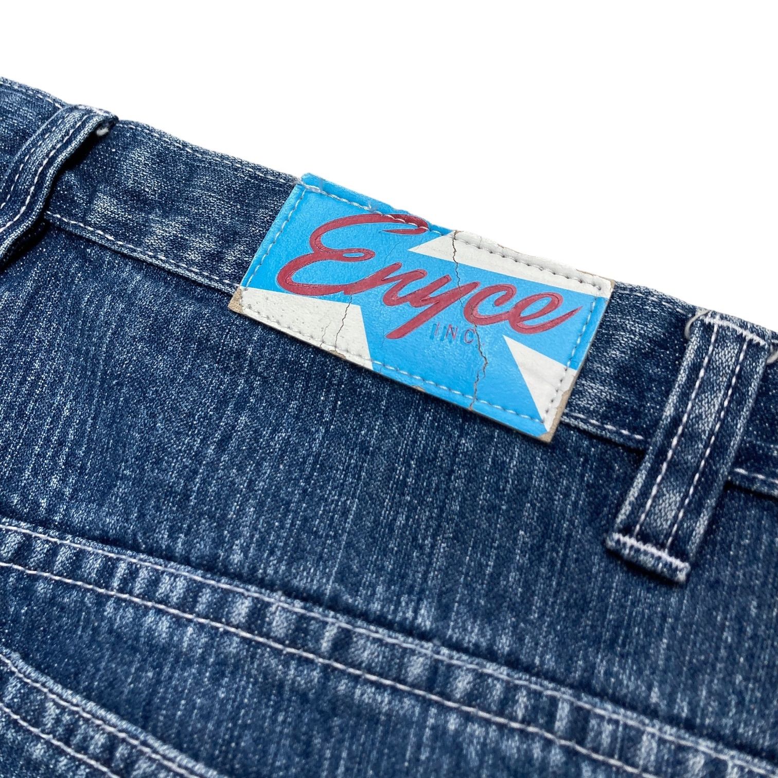 90s Enyce pached design denim pants