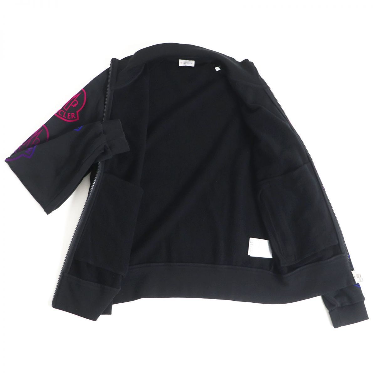 美品□2021年製 MONCLER/モンクレール MAGLIA CARDIGAN アームロゴ 