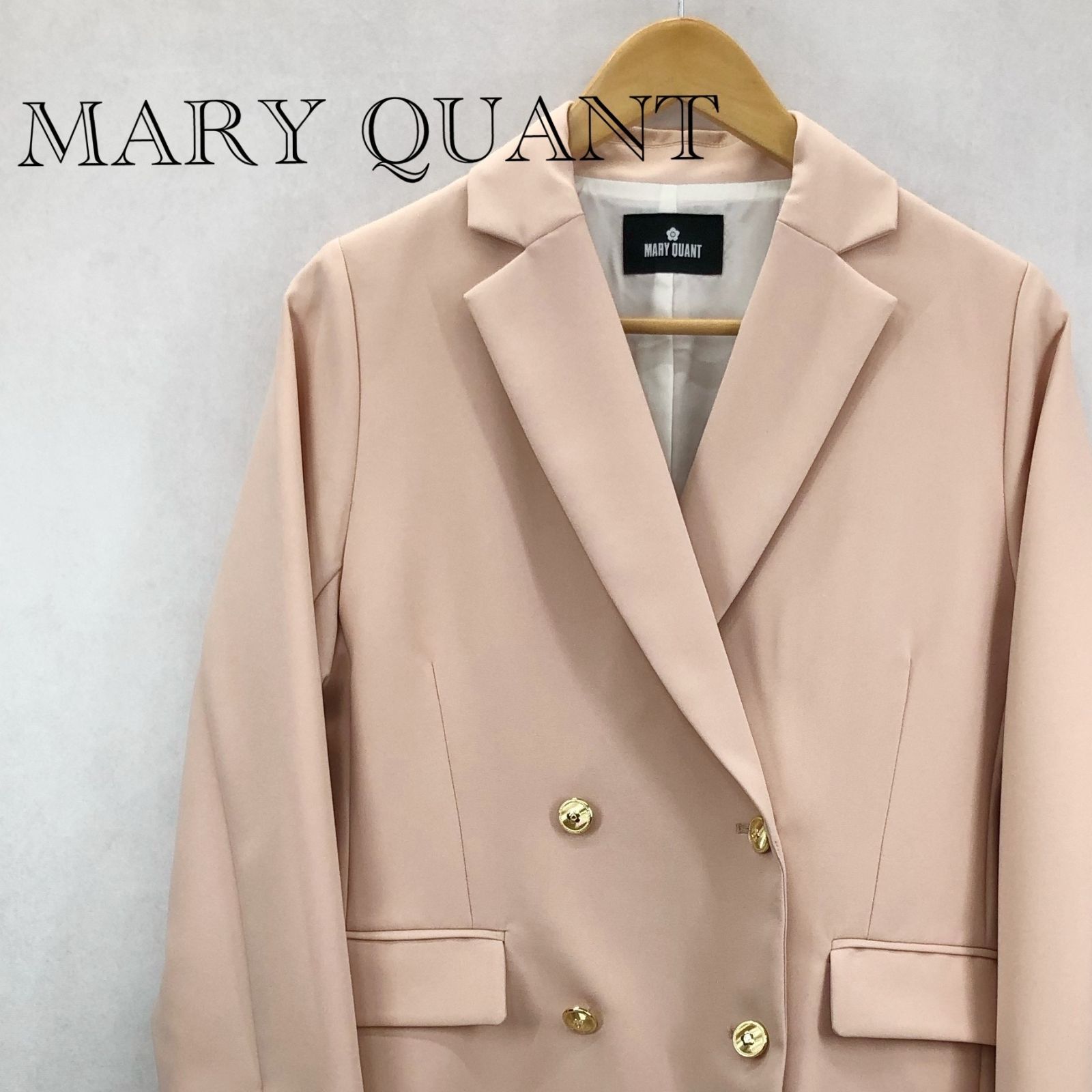美品 MARY QUANT マリークワント メタル デイジー ボタン ダブル 