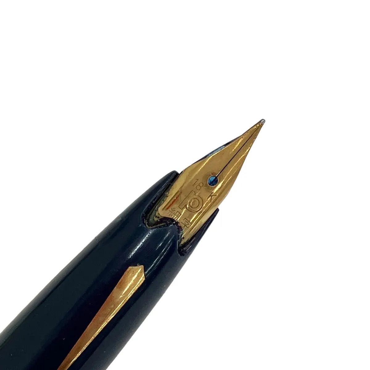 万年筆 プラチナ プラチナ万年筆 革巻き万年筆 ペン先18K 細字 - メルカリ