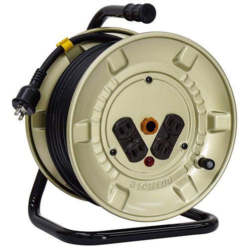 日動 NICHIDO 電工ドラム１００Ｖ 屋内型 H-NNP-204F SVCT3.5mm2×2心×20m リール 延長 コード 大工 建築 建設 電設 内装 電動工具 屋内用