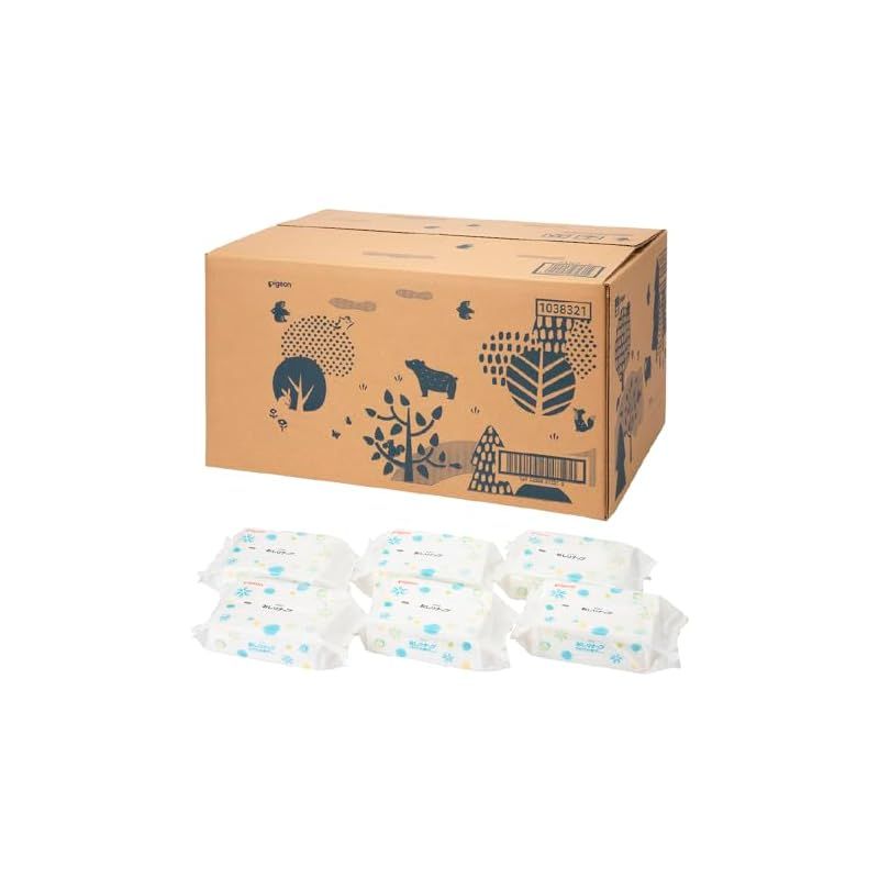ピジョン おしりナップ やわらか厚手仕上げ 純水99% 2560枚 80枚×32パック ケース品 1