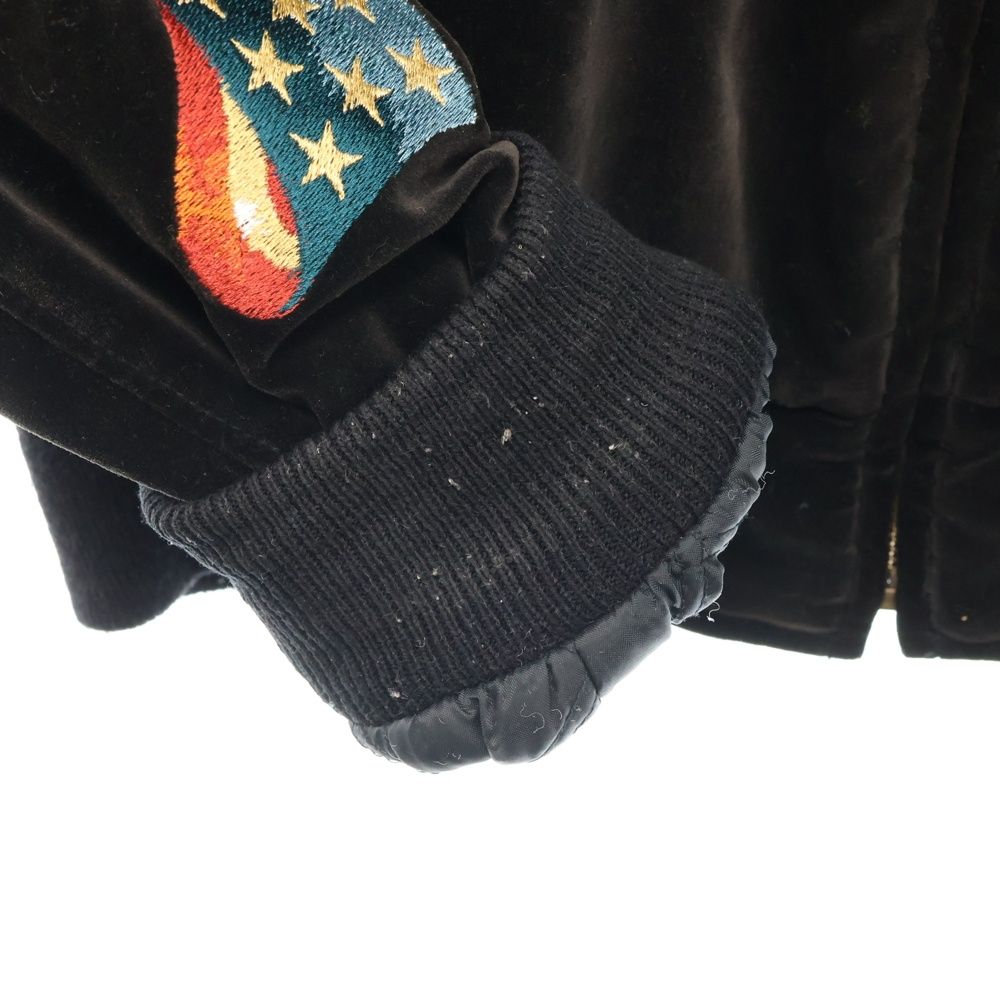 HARLEY DAVIDSON (ハーレーダビッドソン) 総刺繍 ベロア地スタジャン