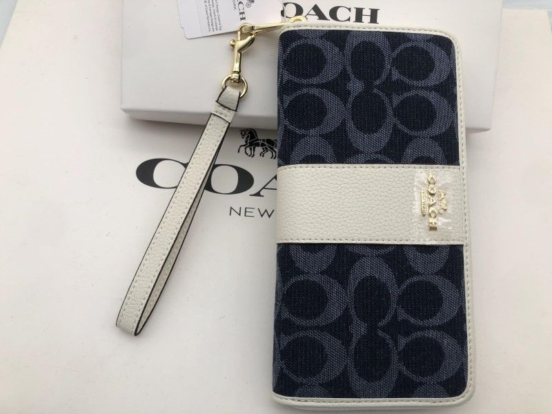 コーチ COACH 長財布 財布 シグネチャー アコーディオンラウンドジップウォレット 新品 b141B C4453 - 長財布