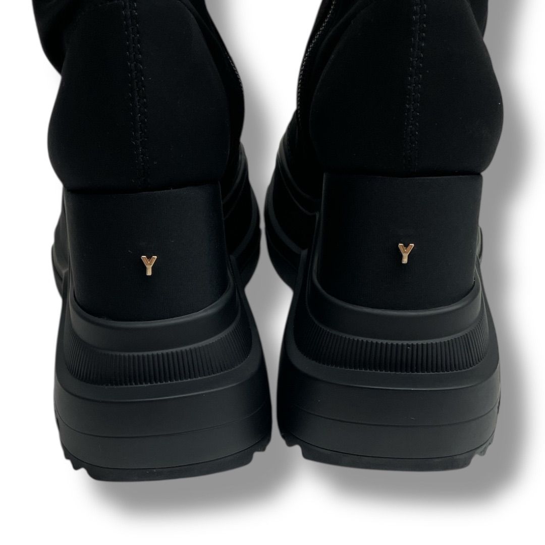 TOKYO BLACK DOUBLE SNEAKER SHORT BOOTS M