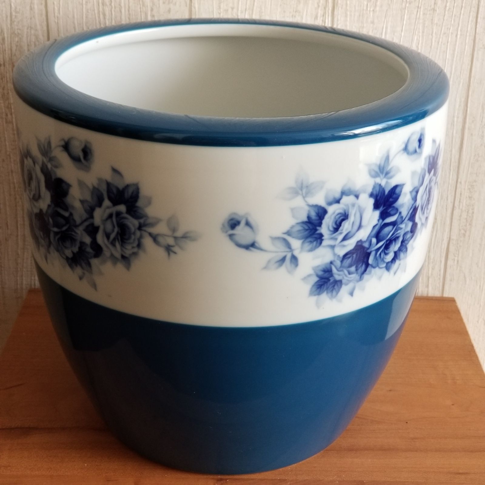 ノリタケ　火鉢　ブルーローズ NORITAKE ノリタケ 日陶 ブルーローズの火鉢 戦前 大幅値下げ - メルカリ