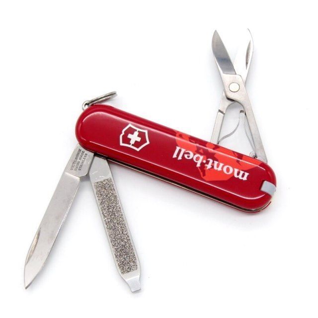 未使用 victorinox × mont-bell ビクトリノックス モンベル クラシックSD マルチツール ブレード はさみ 爪やすり レッド  28007666