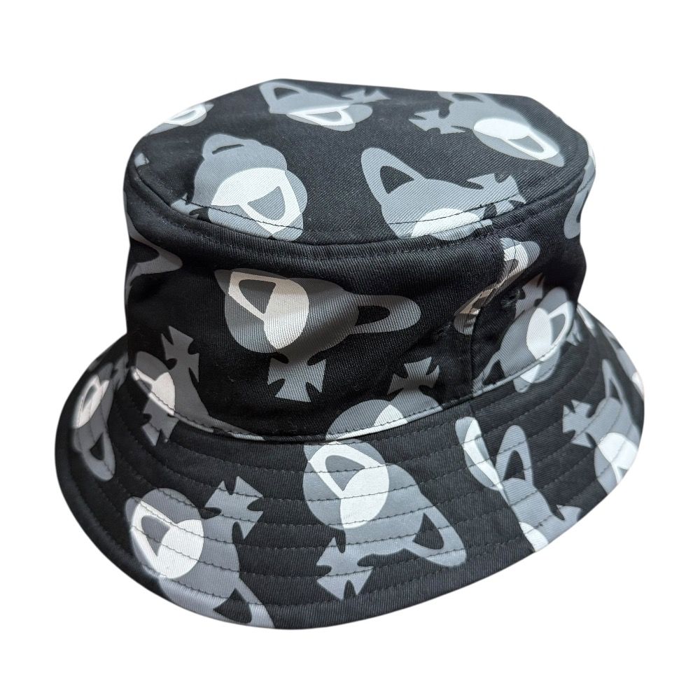 Vivienne Westwood ヴィヴィアンウエストウッド オーブ総柄 バケットハット 帽子 M ブラック メンズ レディース 古着