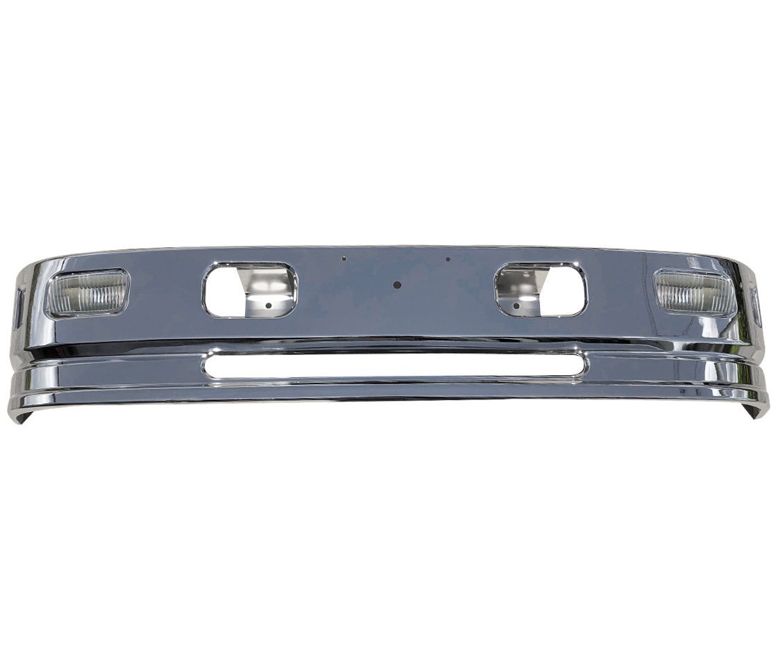 07エルフ 標準キャブ メッキ バンパー+フロント ガーニッシュ いすゞ