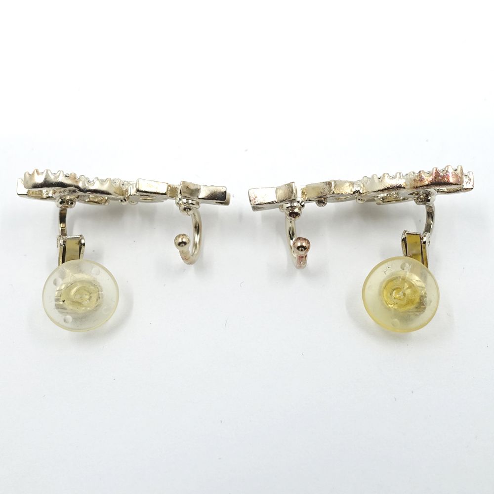 シャネル C22S NO5 ココマーク ラインストーン チェーン ピアス