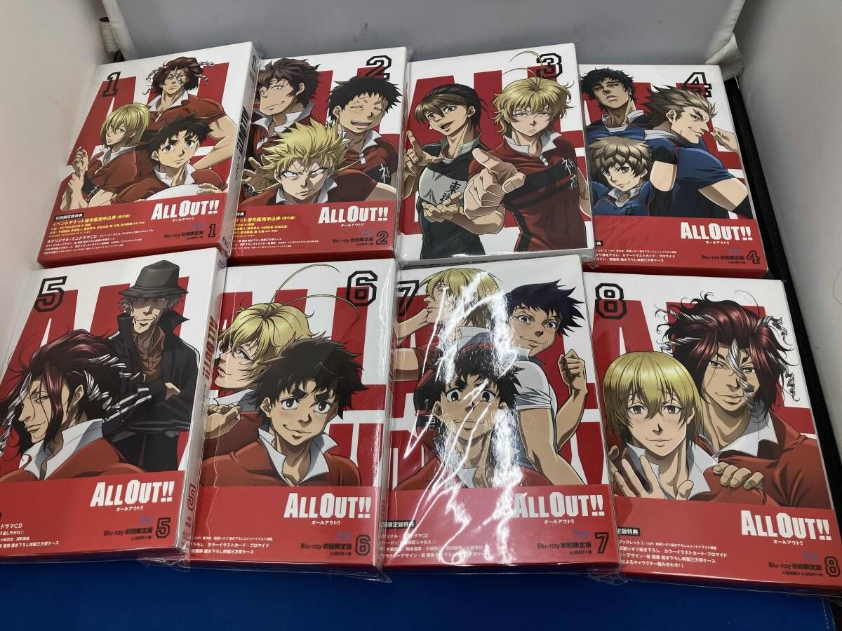 ALL OUT!! 初回限定版Blu-ray 〈全8巻セット〉」 【公式通販】 ALL OUT!! 初回限定版Blu-ray 〈全8巻セット〉」 【公式通販】
