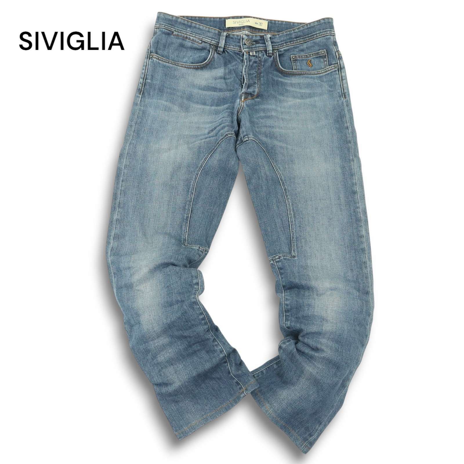 イタリア製☆SIVIGLIA DENIM/シヴィリア ストレッチ ホワイト デニム パンツ 30 SIVIGLIA(シヴィリア) デニム イタリア製 サイズ33 国内正規品