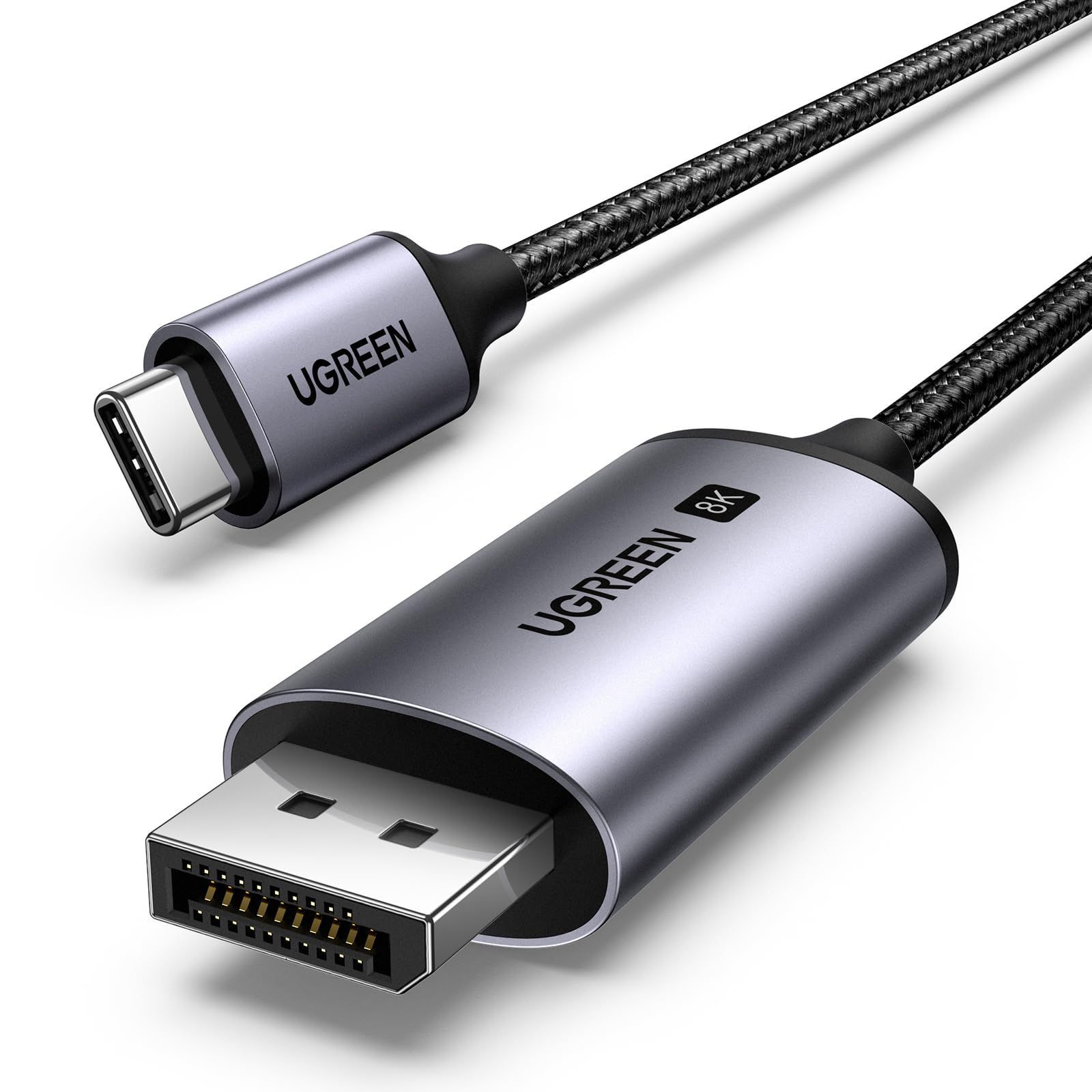 人気定番，高品質 【数量限定】UGREEN 8K 60Hz USB C DisplayPort 変換ケーブル【DP1.4/単方向伝送/Thunderbolt 4/3 DP Altモードを含むUSB-Cだけ対応】4K 240Hz 144Hz ディスプレイポートケーブル iPhon その他