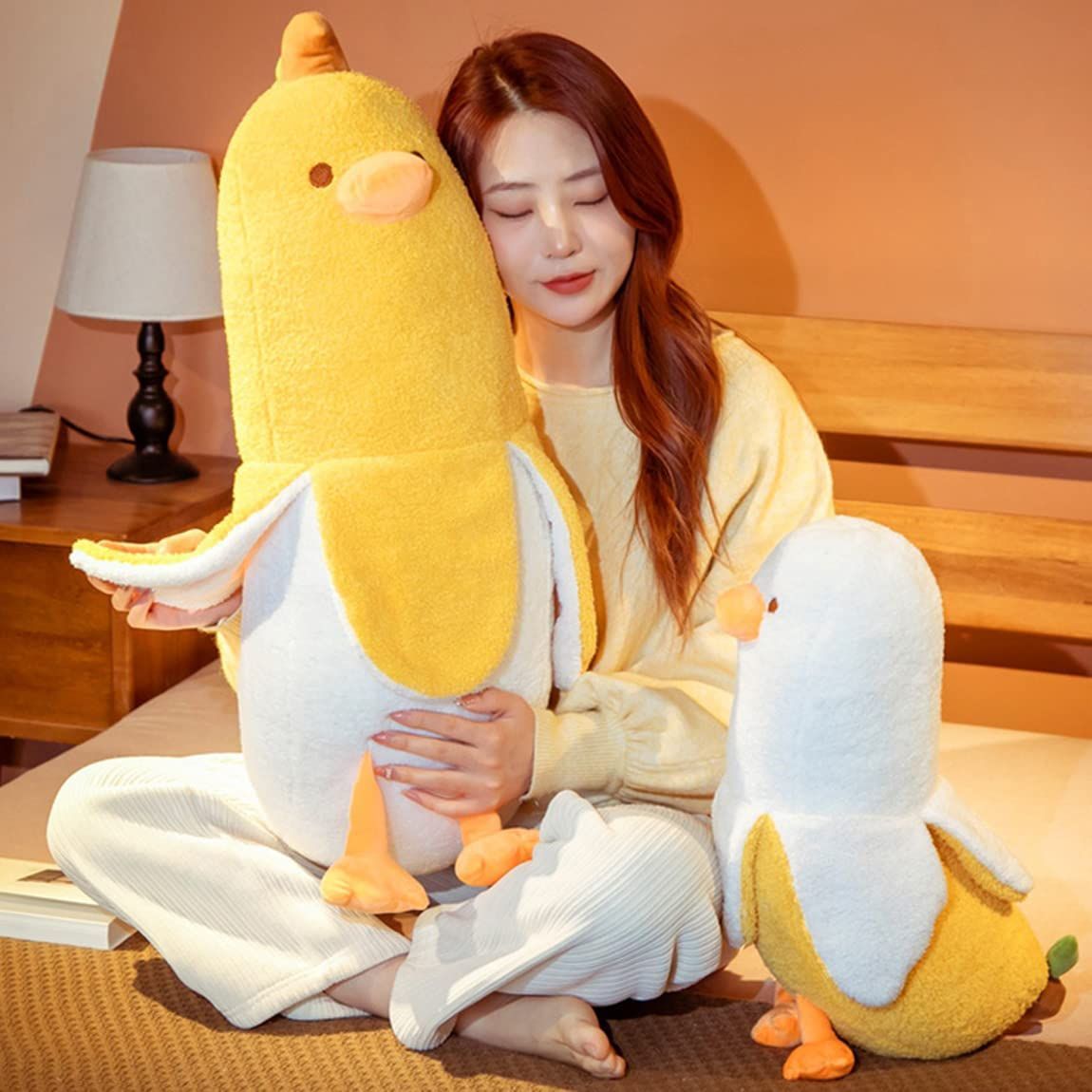 新品 Homehalo ぬいぐるみ 大きい バナナ 抱き枕 ぬいぐるみ