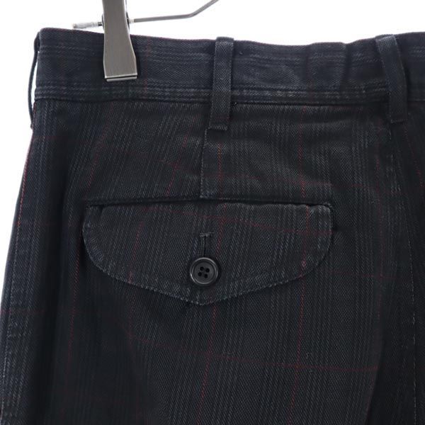 コムデギャルソン チェック パンツ S グレー×赤 COMME des GARCONS