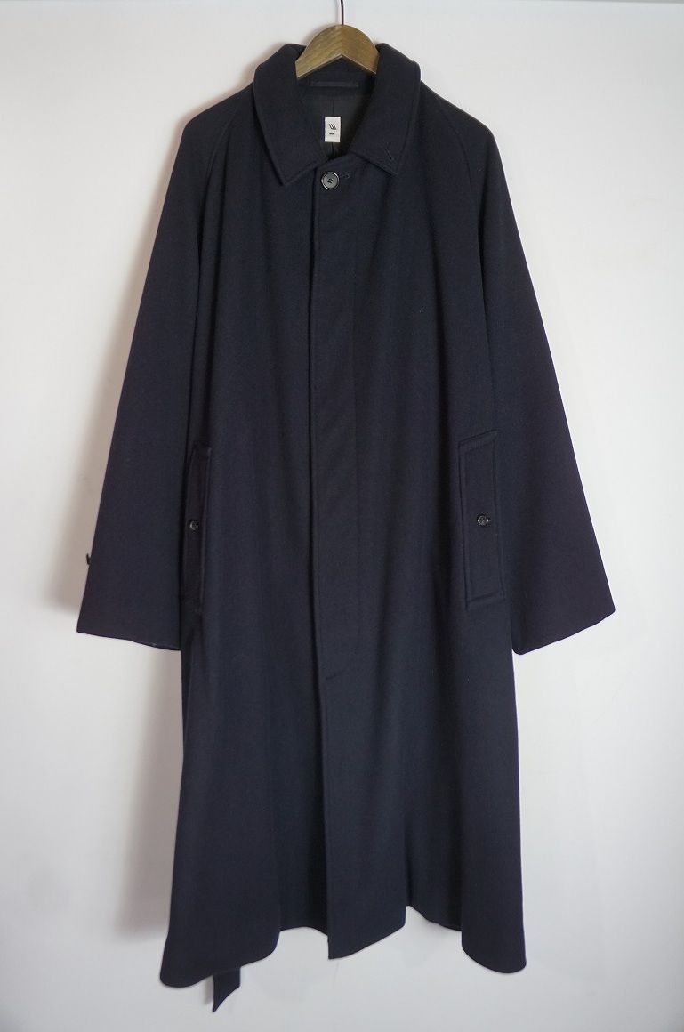 LE(エルイー) ウールサージバルカラーコート 3 ネイビー LE(エルイー) ウールサージバルカラーコート 3 ネイビー