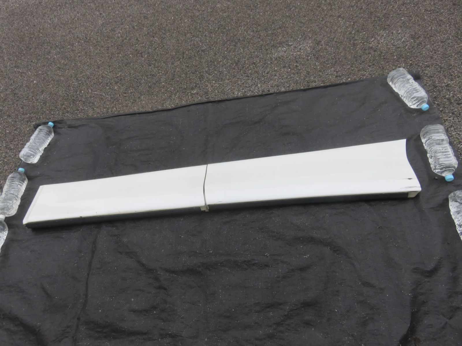 LA6910 アルファード GGH20W 前期 左側 ドアパネル サイドパネル 2点 純正 白070 GGH25W ANH20W ヴェルファイア共通 小傷