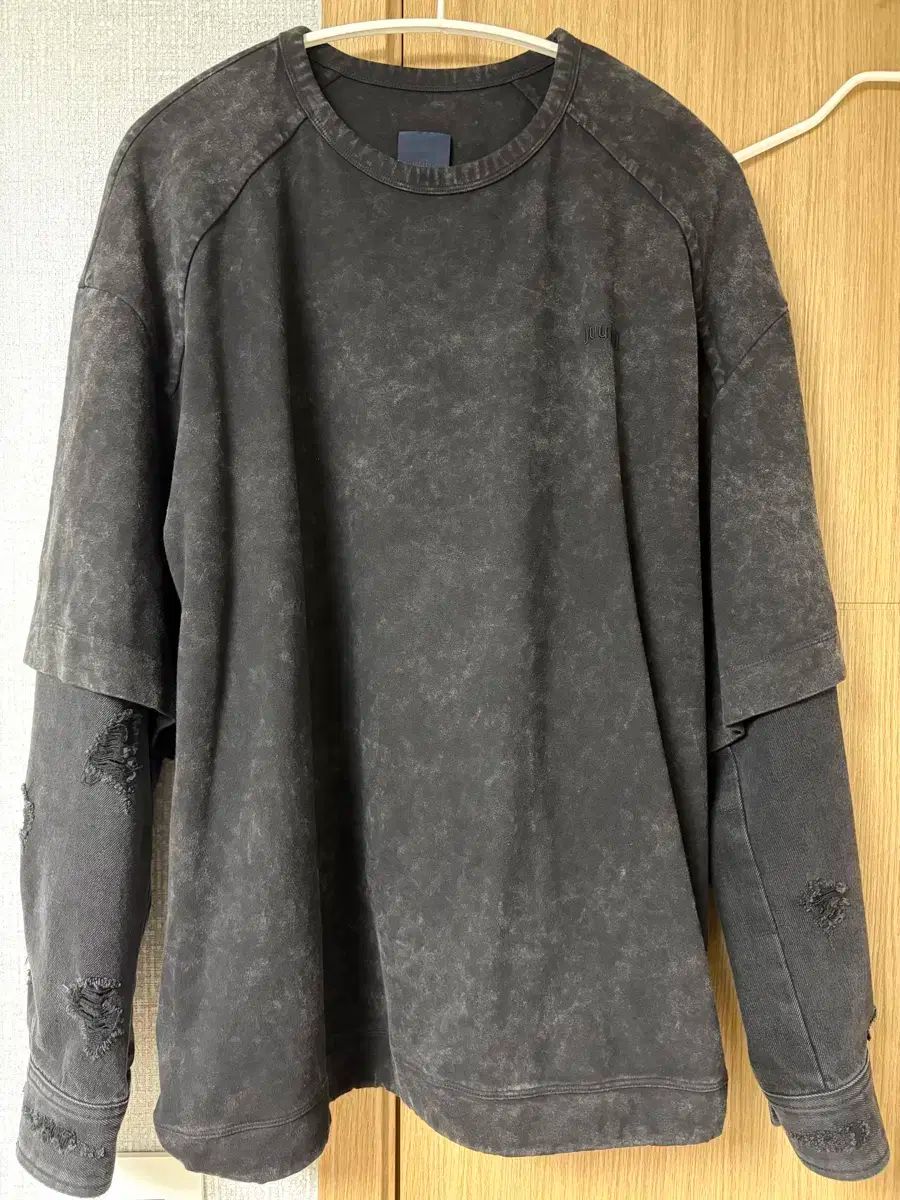 ジュンジェイ 23fw ダメージドデニム レイヤード ロングスリーブ L