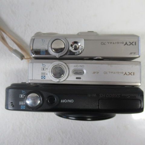デジカメ　3点　ジャンク品 ジャンク品のデジカメ「PowerShot A70」でおもひでぽろぽろ