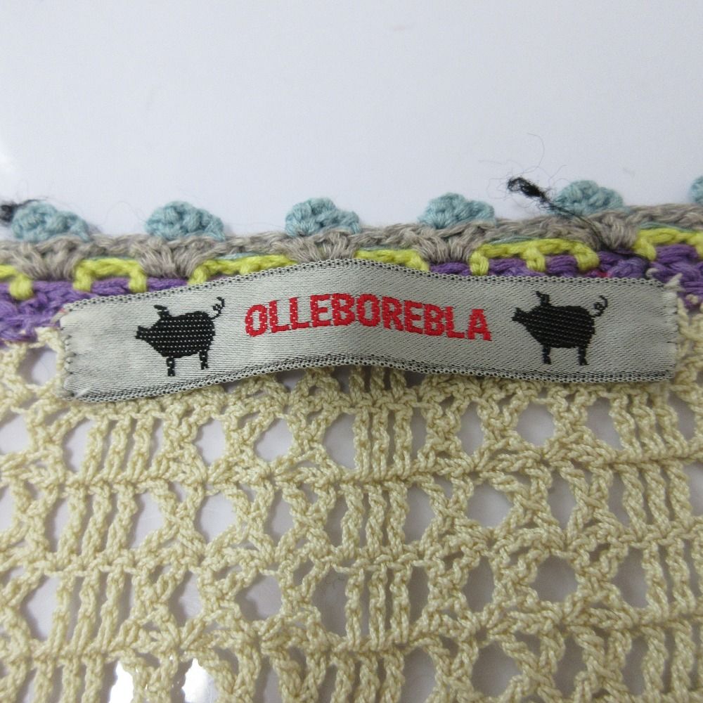 【極美品】OLLEBOREBLA アルベロベロ　かぎ編みニット　モチーフ 良品 OLLEBOREBLA ALBEROBELLO オレボレブラ アルベロベロ かぎ
