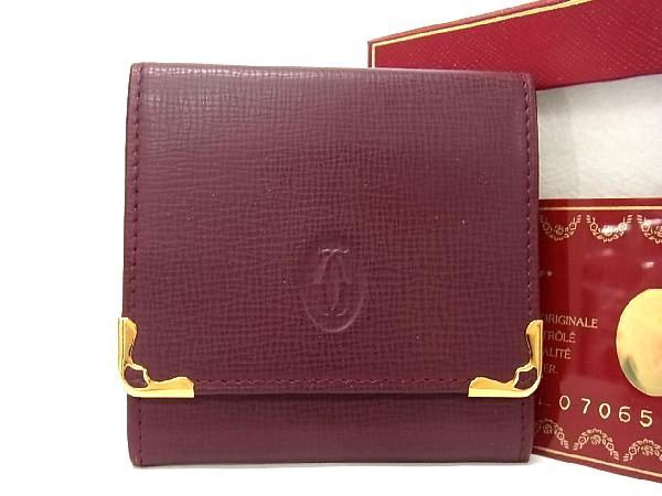 □新品同様□ Cartier カルティエ マストライン レザー コインケース